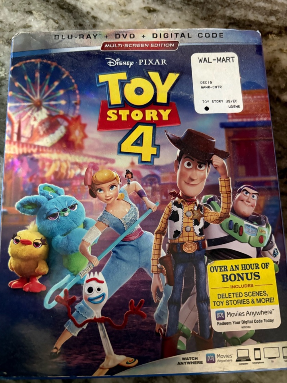 Disney Toy Story 4 Blu-ray/DVD Multi-Screen - Blue, Yellow, Red